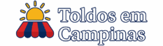 logomarca da toldos em campinas com contorno azul tamanho reduzido