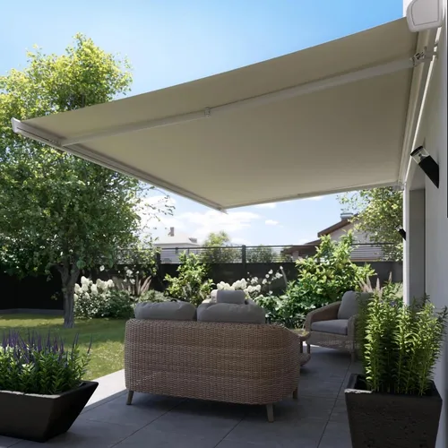 toldo retratil branco motorizado